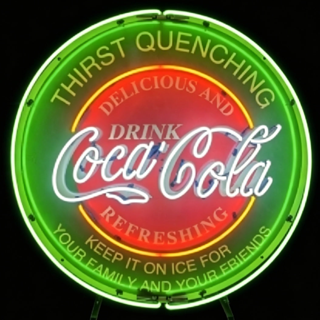 Drink Coca Cola Delicious and Refreshing Real Neon Sign