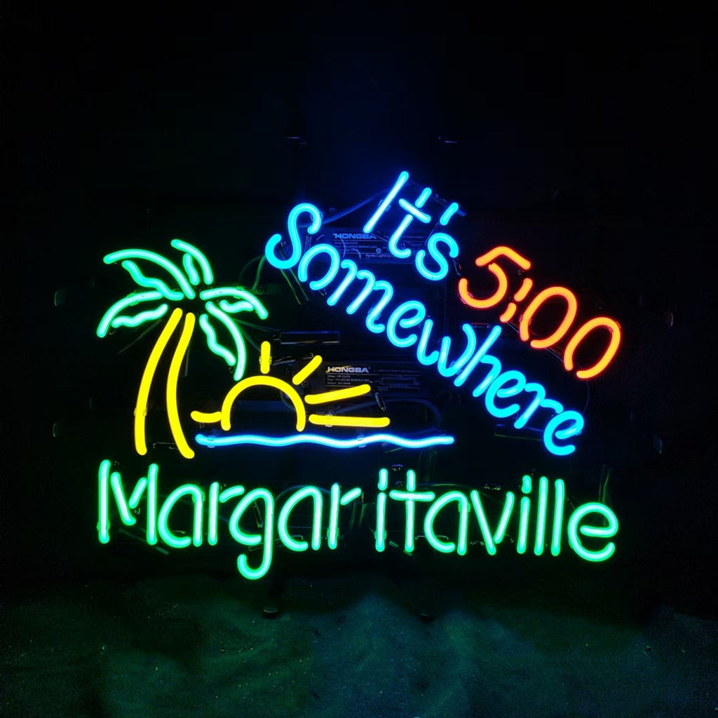 It's 5 o'clock Somewhere Margaritaville Neon Signs