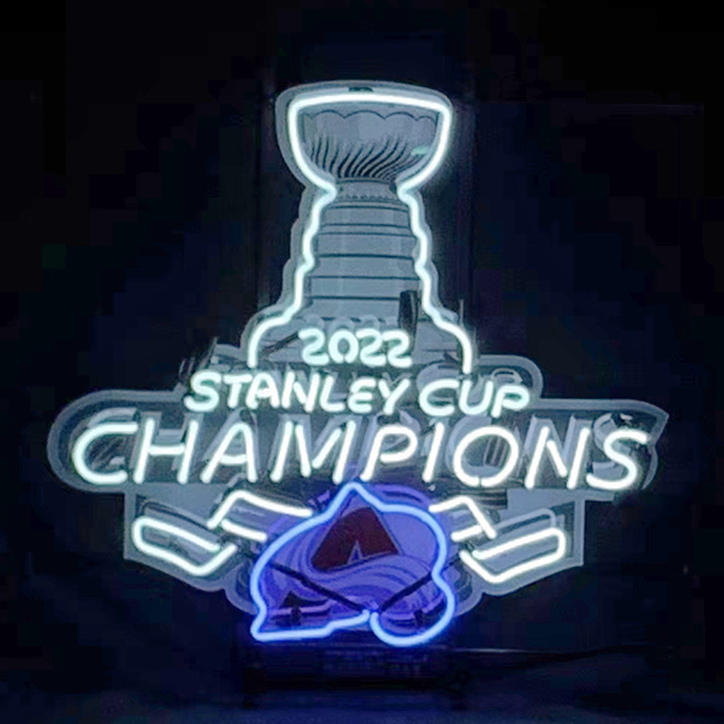 2022 Stanley Cup Champions Colorado Avalanche Neon Signs Light