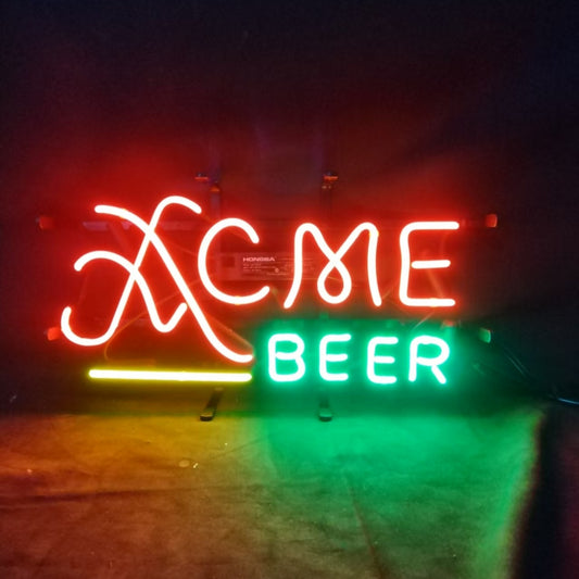 ACME Lager Beer Real Neon Sign