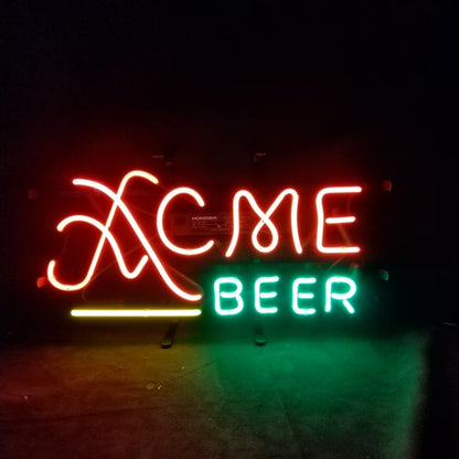 ACME Lager Beer Real Neon Sign