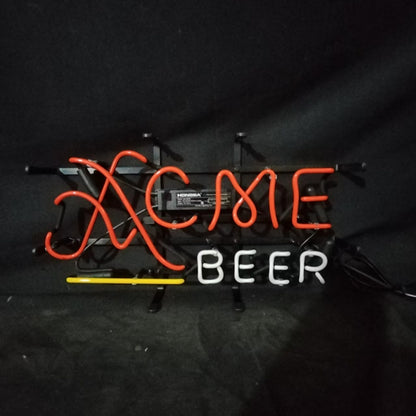ACME Lager Beer Real Neon Sign