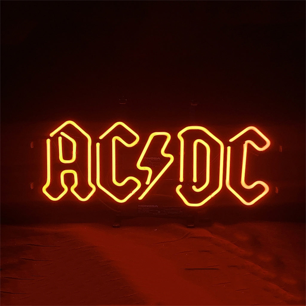 " Red AC DC neon signs- perfect for business shop, bars, homes wall night lamp"