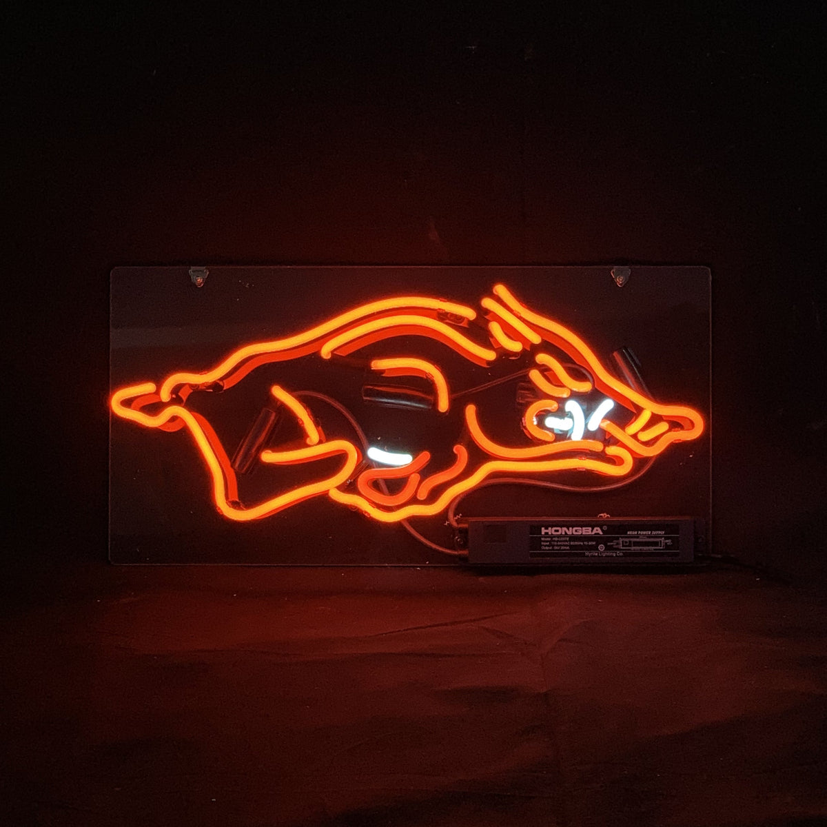 Marquee Sign Razorback Arkansas Razorbacks Sport Logo Neon Signs Light Handmade Glass – Neon ...