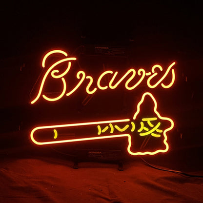 Atlanta Braves Baseball Logo Neon Signs Light