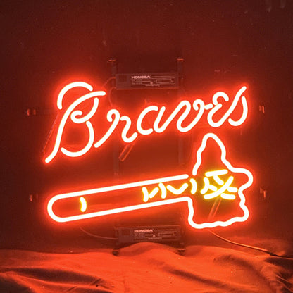 Atlanta Braves Baseball Logo Neon Signs Light