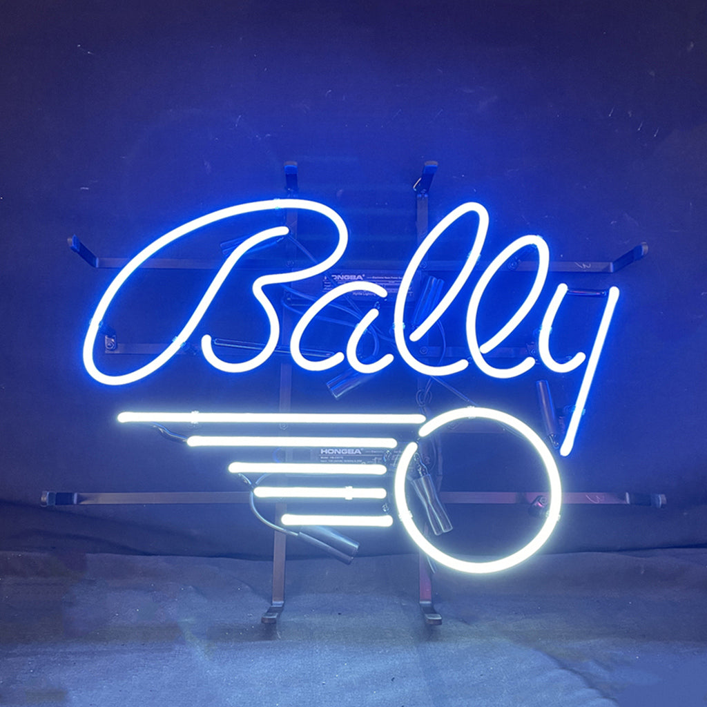 "Bally Pinball neon sign glass- perfect for garages, man caves"