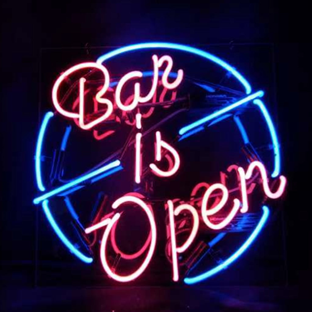 Bar is Open Neon Sign