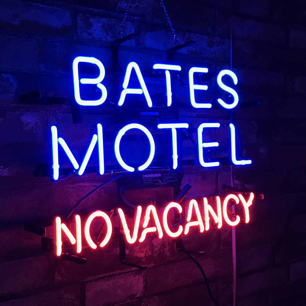 Bates Motel No Vacancy Neon Signs