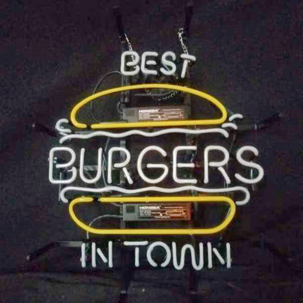 Best Burgers in Town Neon Signs