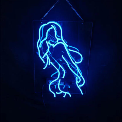 Blue Sexy Girl Live Nudes Neon_Signs Light