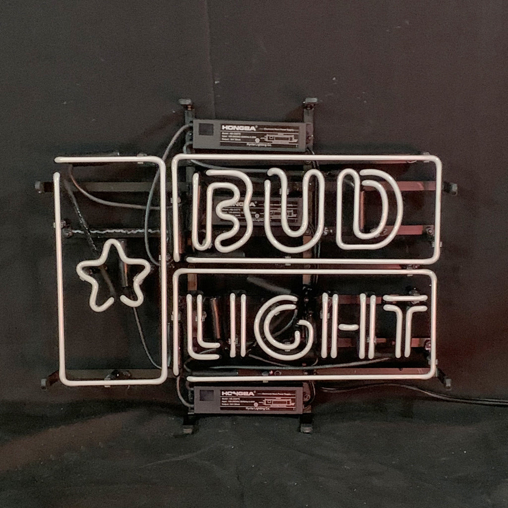 Bud Light Star Beer Neon Light Sign