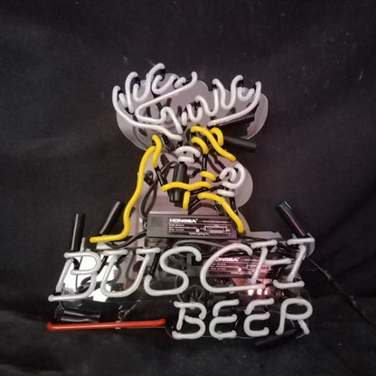 Busch Light Deer Stag Head Neon Signs Light