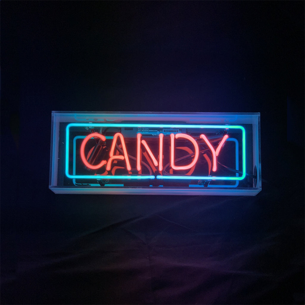 Candy Acrylic Box Neon Signs