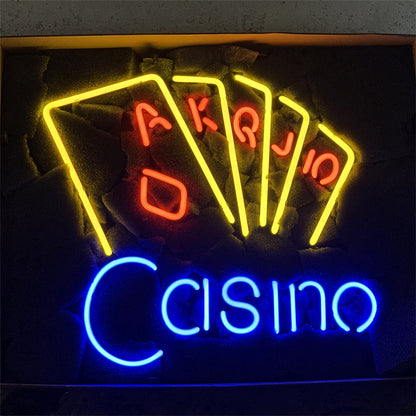 Casino Poker Neon Sign Light