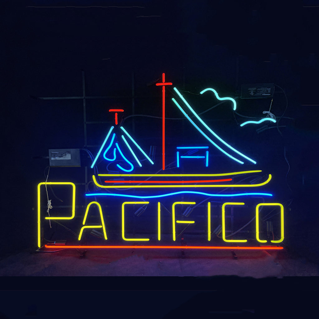 Cerveza Pacifico with Sailboat Neon Light Sign