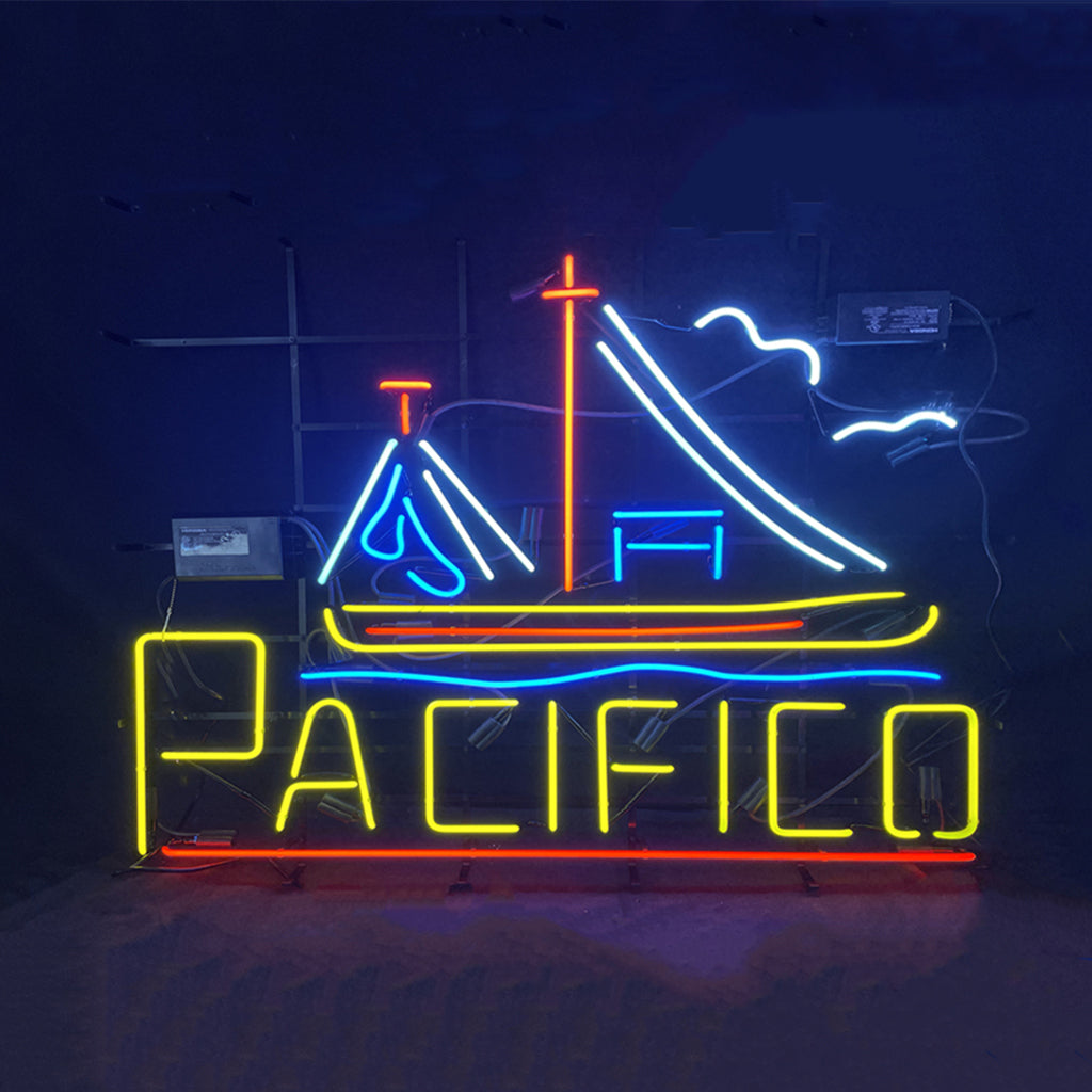 Cerveza Pacifico with Sailboat Neon Light Sign