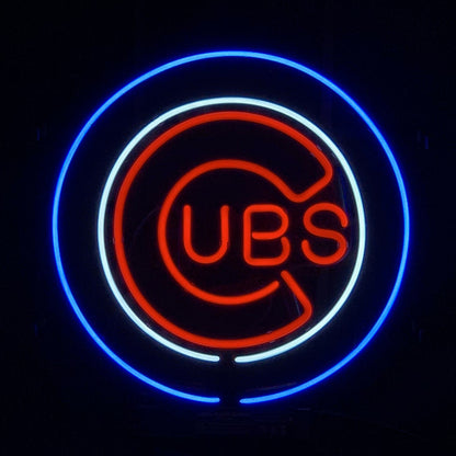 Chicago Cubs UBS Baseball Logo Neon_Signs