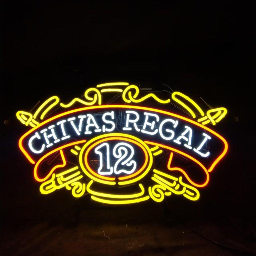 Chivas Regal 12 Whiskey Neon Signs