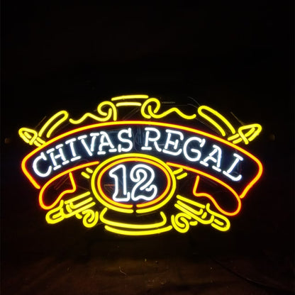 Chivas Regal 12 Whiskey Neon Signs