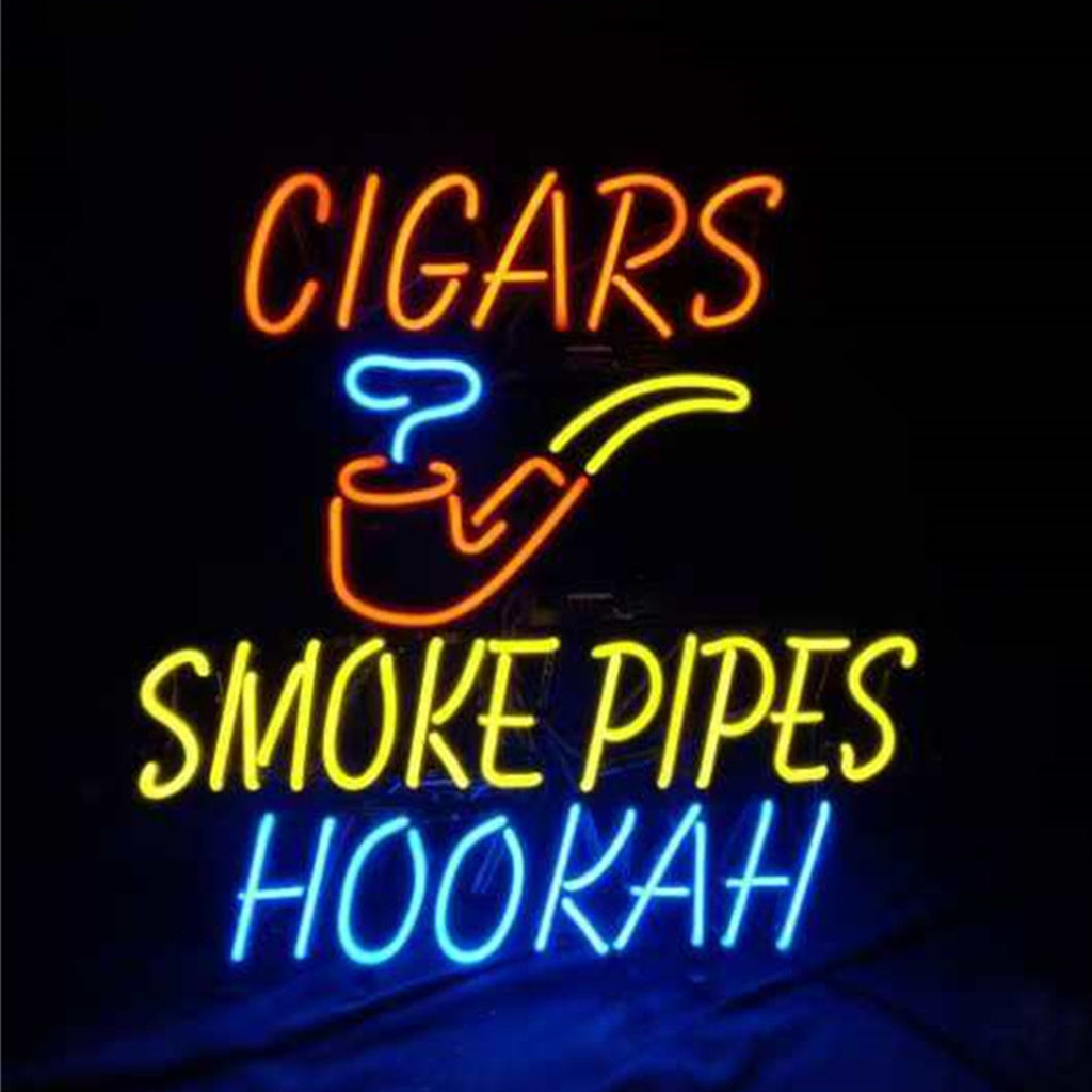 Cigars Smoke Pipes Hookah Neon Signs