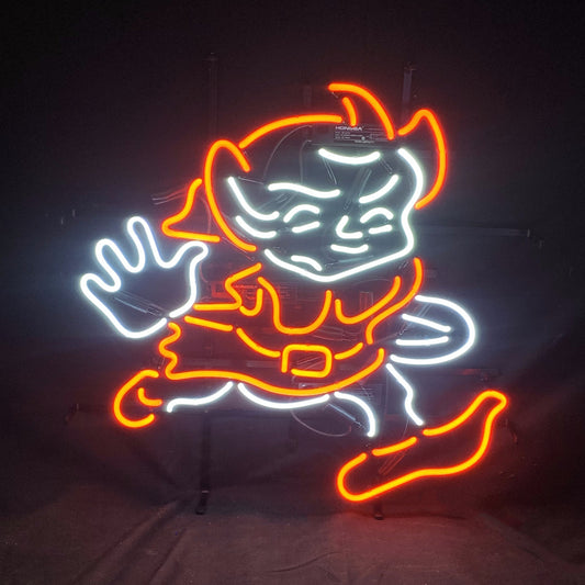 "Cleveland Browns Logo Neon Signs Glass- sleek and stylish, perfect for garages, man caves, and fans enthusiasts."