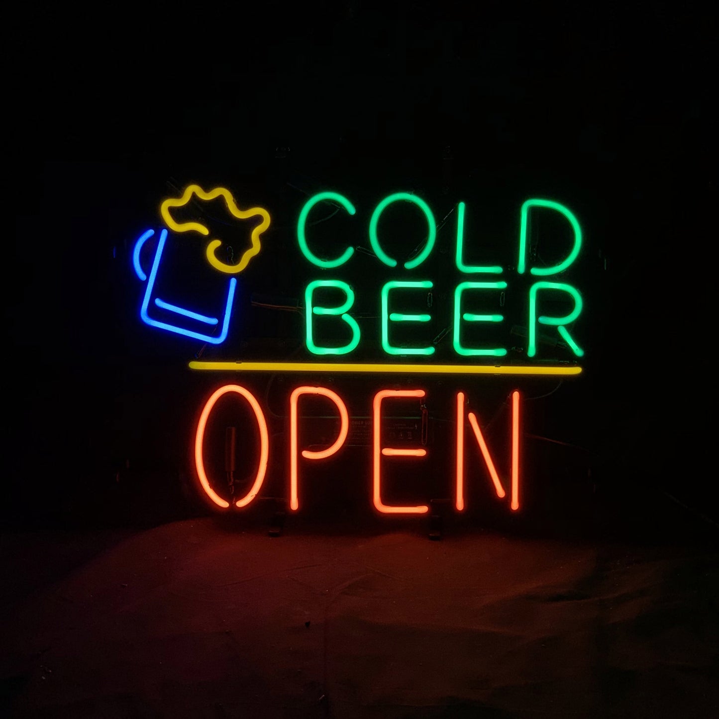 Cold Beer Open Neon Signs Light