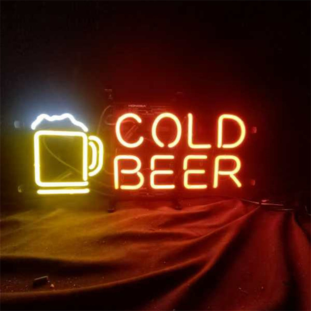 Cold Beer with Mug Neon Sign Neon Sign Light