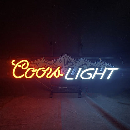 Coors Light with Snow Mountain Neon Signs