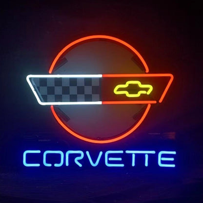 Corvette Car Classic Black White Neon Signs