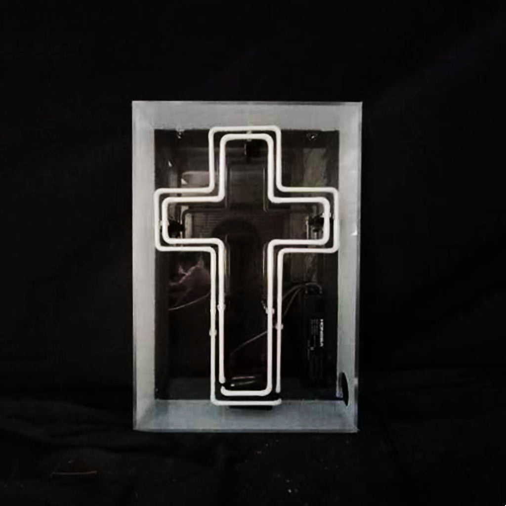 Cross Acrylic Box Neon Signs