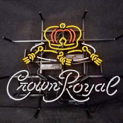 Purple Crown Royal Whiskey Neon Light Sign