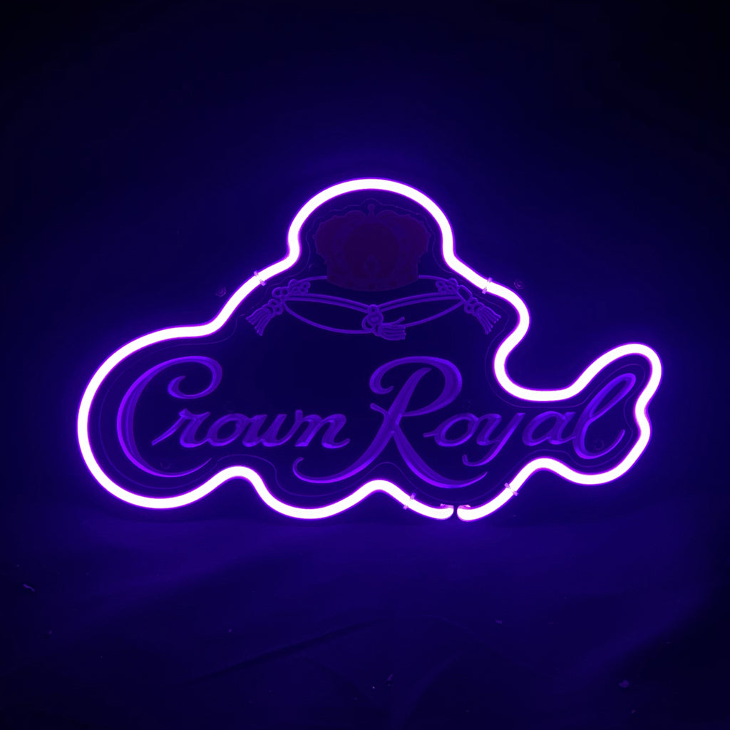 Crown Royal Whiskey Neon Signs Light Acrylic