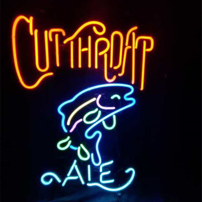 Cutthroat Ale Fish Neon Light Sign