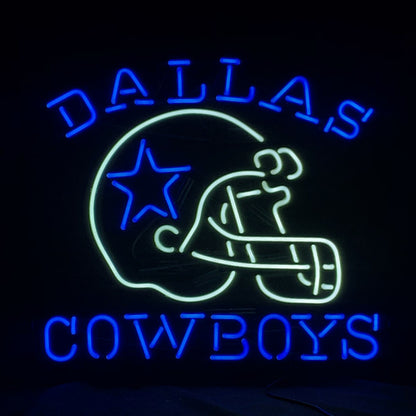 Dallas Cowboys with Helmet Neon Signs Light