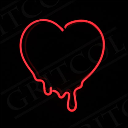 Dripping Heart Neon Signs