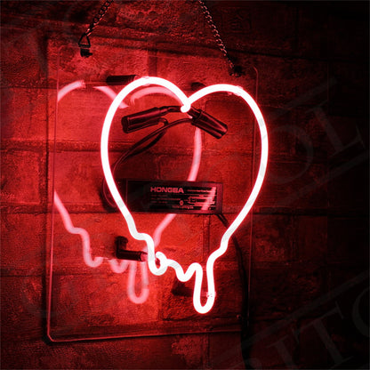 Dripping Heart Neon Signs