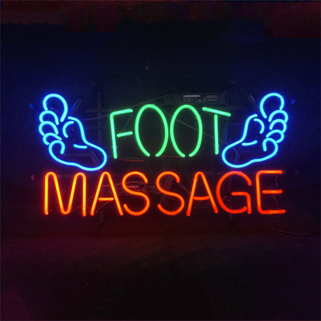 Foot Massage Neon Signs Light