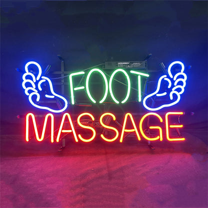 Foot Massage Neon Signs Light