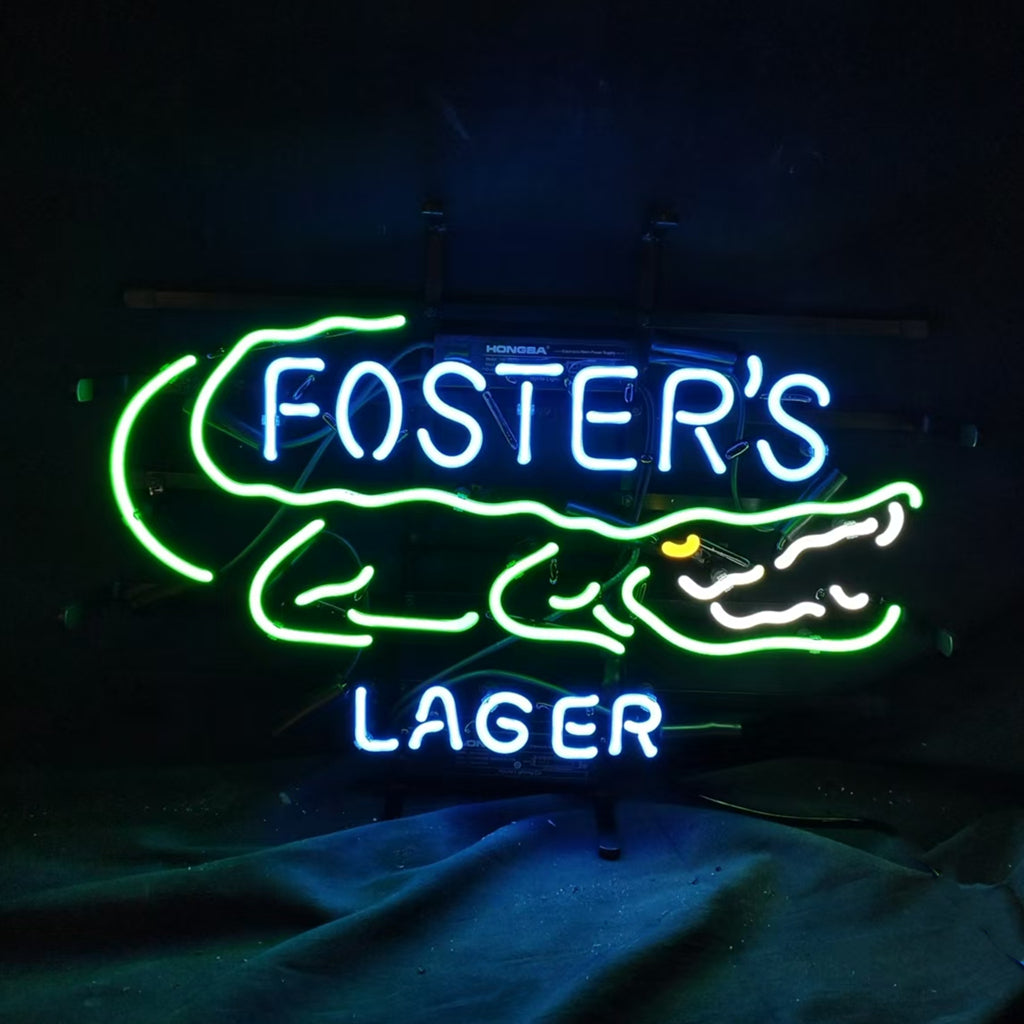 Foster's Lager Gator Neon Signs