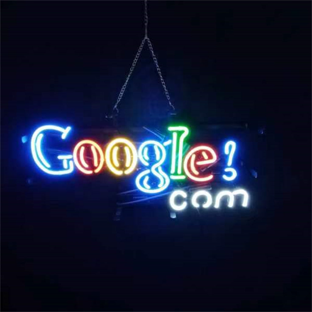 Neon Google Google Website Neon Light Sign 100% Custom Real Glass Wall Art – Neon ...