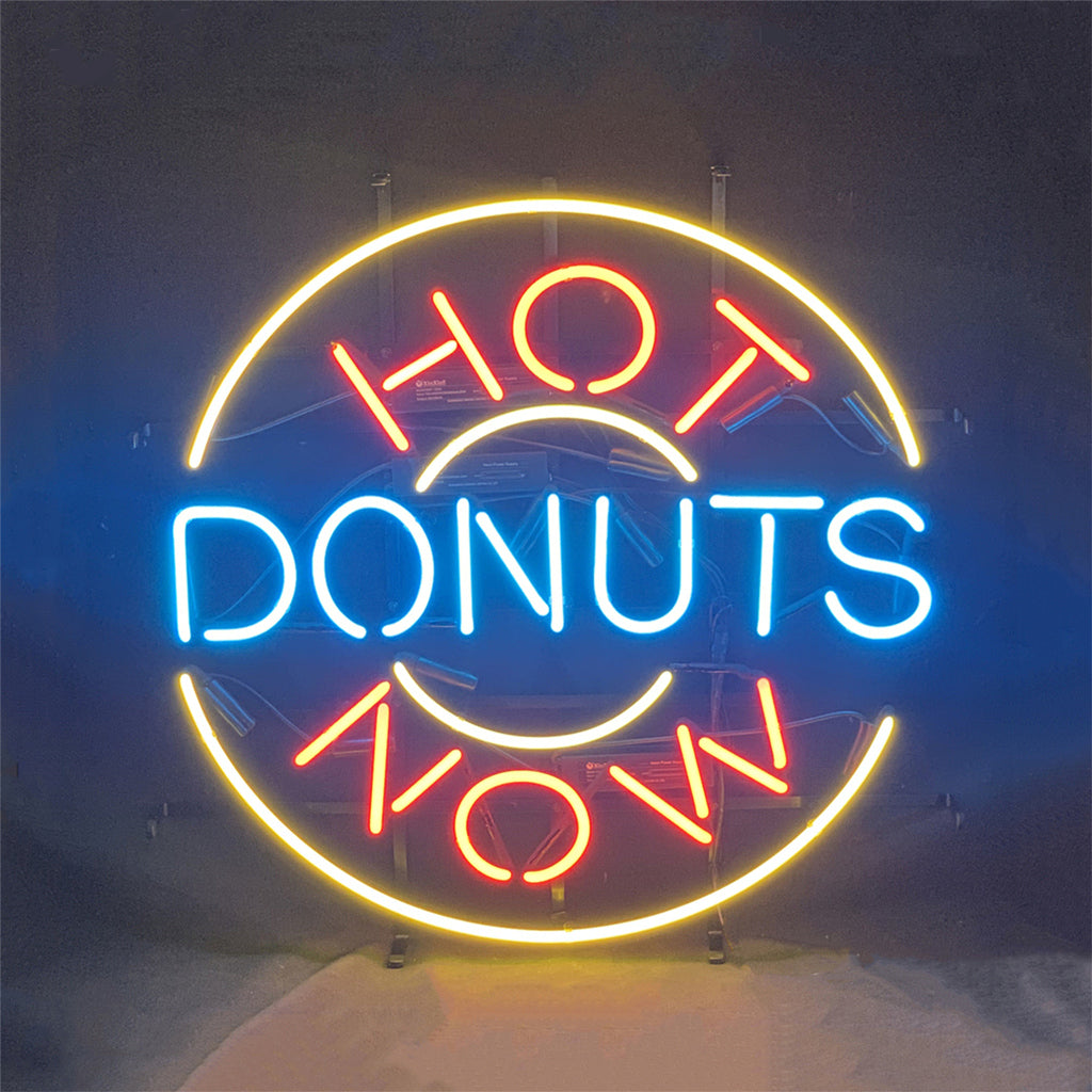 "Hot Donuts Now neon signs- perfect for business shop, bars, homes wall night lamp"