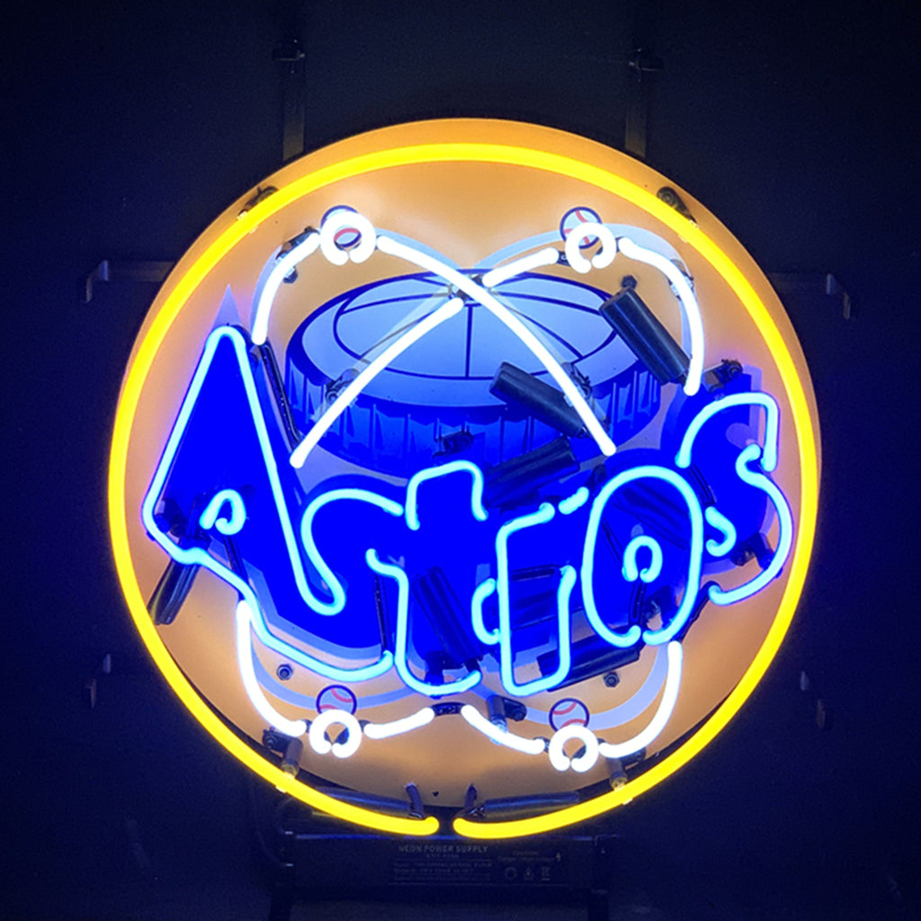 Houston Astros with Logo Neon Light Sign