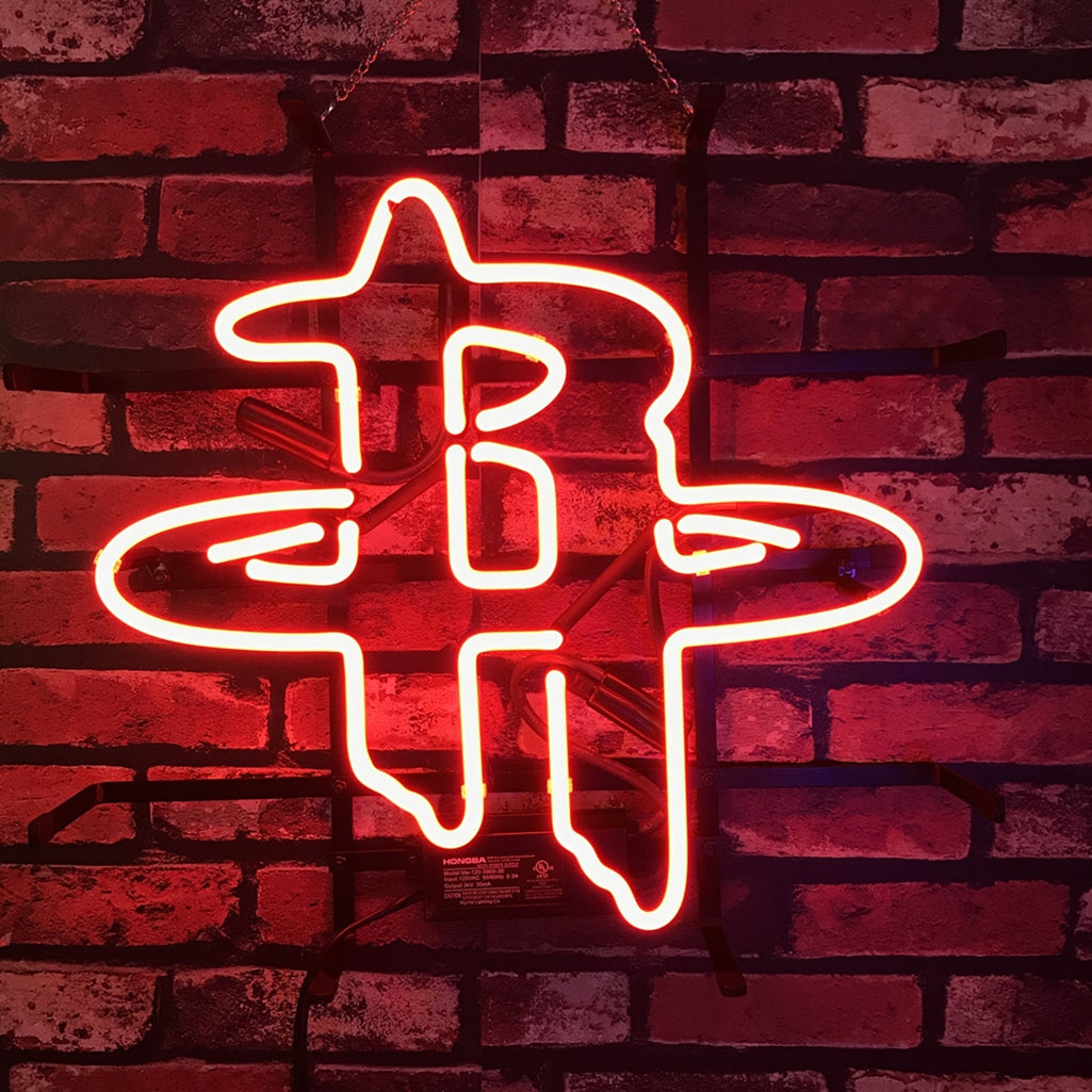 "Houston Rockets Baseball neon sign glass - vibrant team logo, perfect for sports bars, game rooms, and fan spaces."