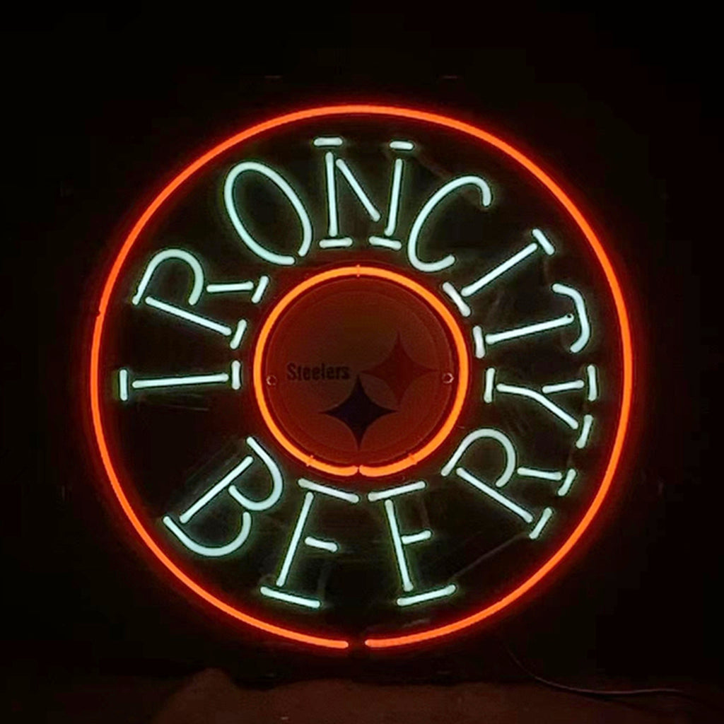 Iron City Beer Pittsburgh Steelers Neon Signs Light