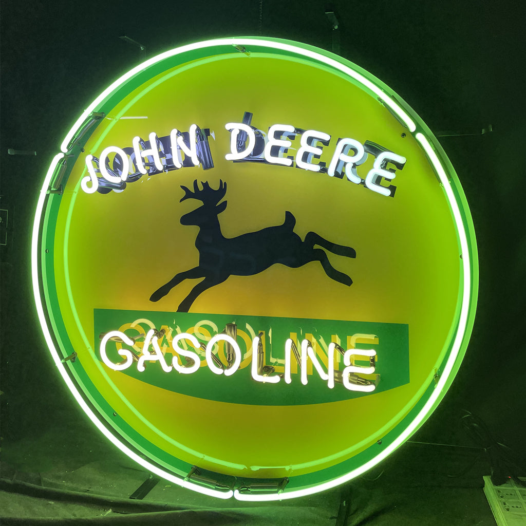 John Deere Gasoline Neon Signs