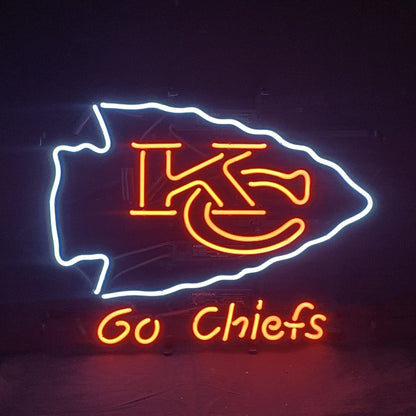 KC Kansas City Go Chiefs Sport Logo Neon Signs Light