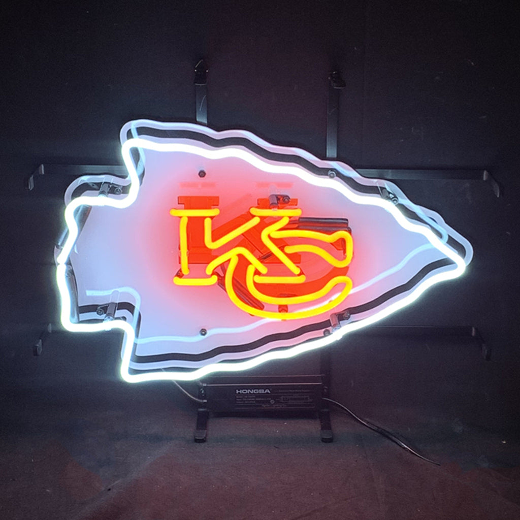 Kansas City Chiefs KC Football Logo Neon Signs