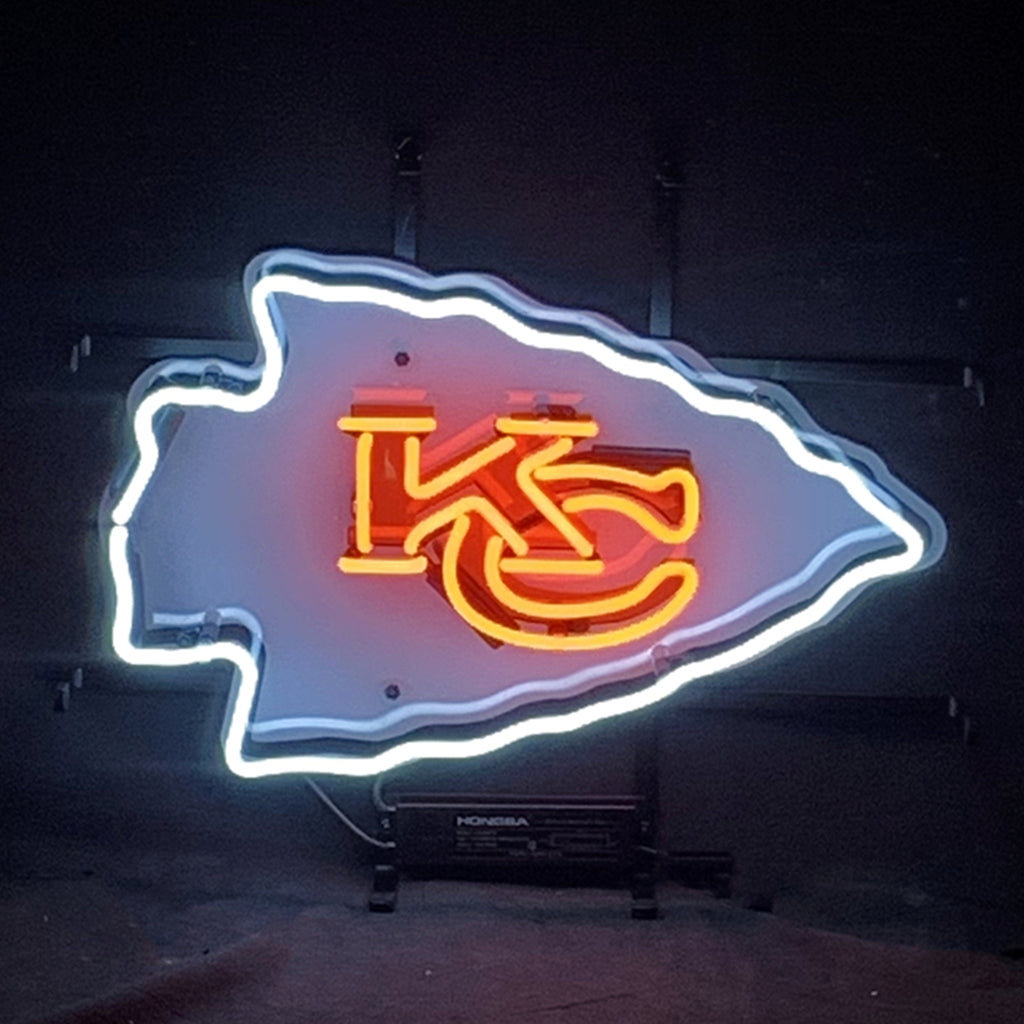 Kansas City Chiefs KC Football Logo Neon Signs