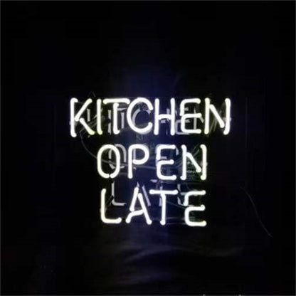 Kitchen Open Late Neon Signs